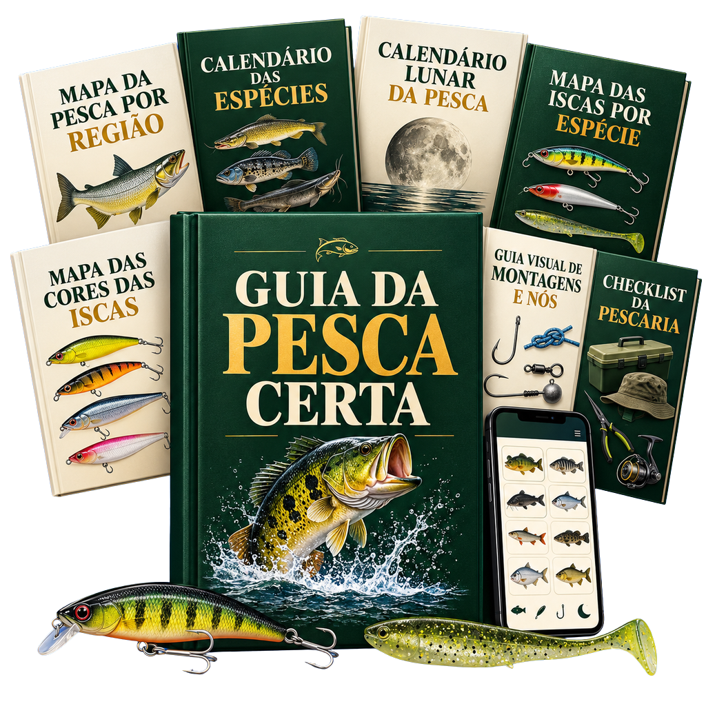 Kit completo do Guia da Pesca Certa